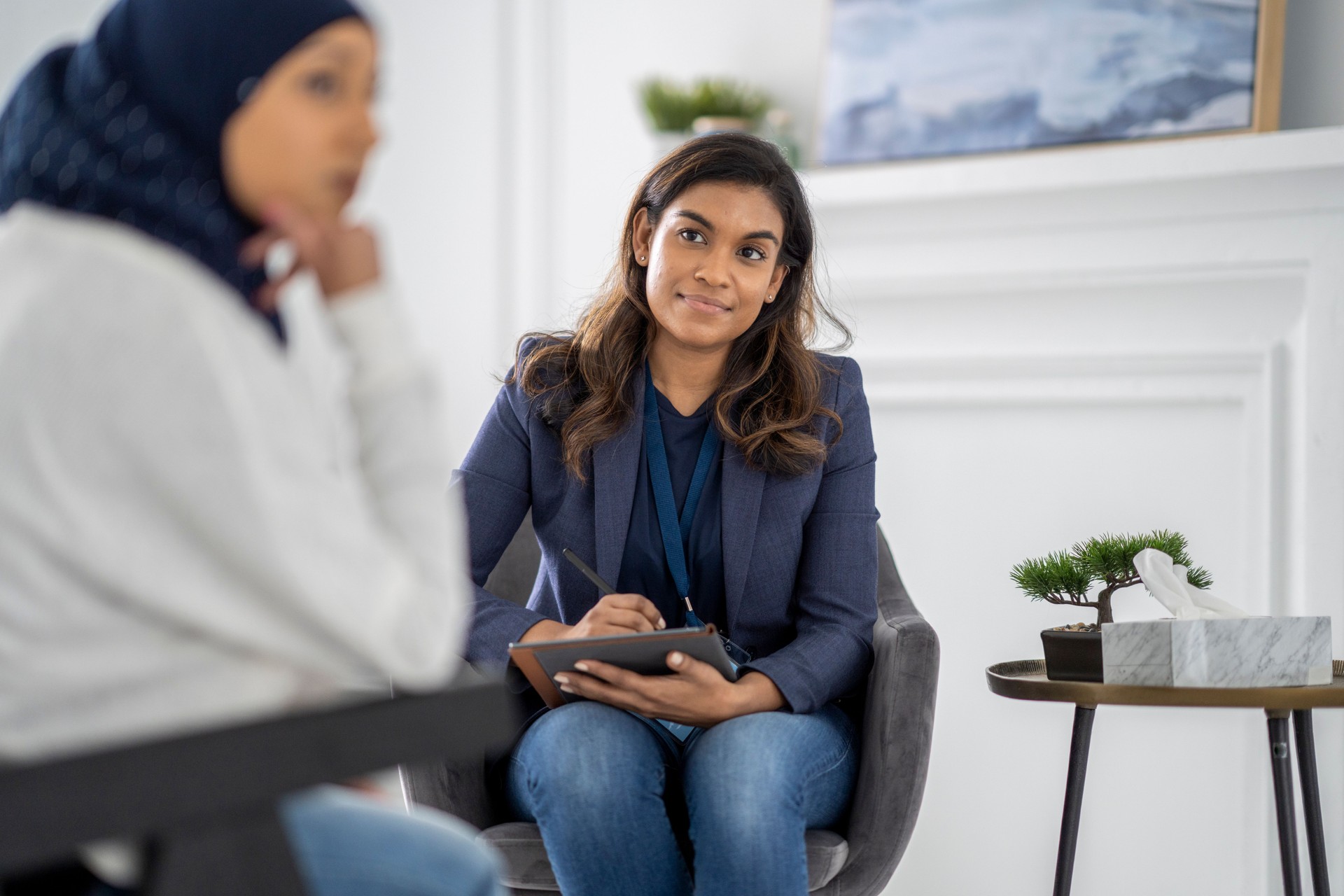 Despondent Female During Therapy